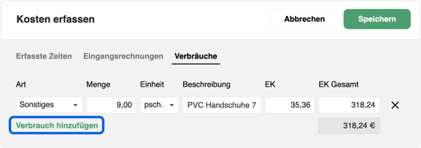Verbräuche